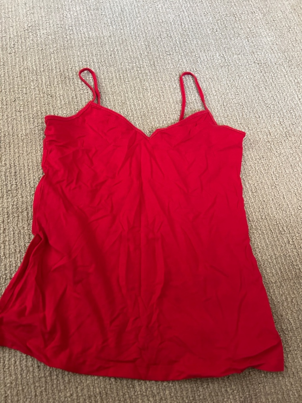 Old Navy Red Stretch Tank Top